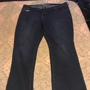 Old navy blue jeans